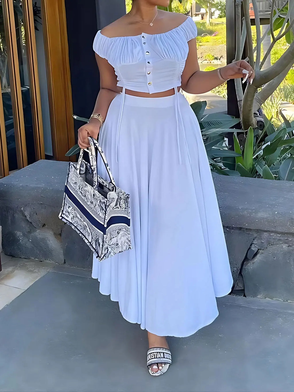 Elegant Two-Piece Summer Set