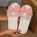 Women Bow Winter Slippers