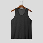 INCERUN Solid Streetwear Tank Top