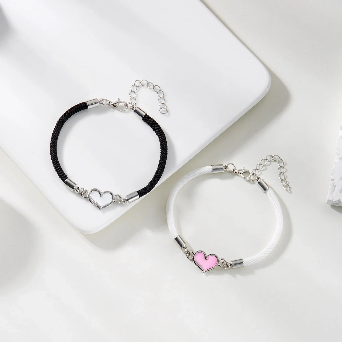 Luminous Heart Couple Bracelet