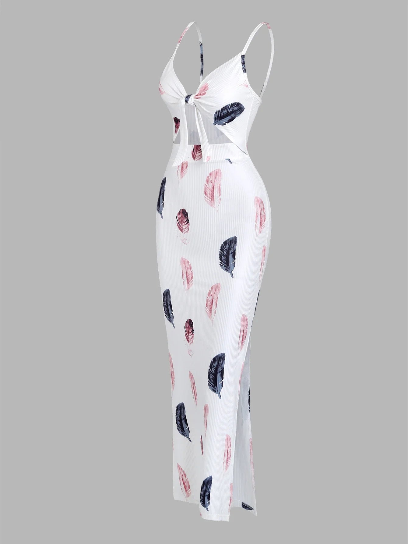 Summer Print Suspender Dress