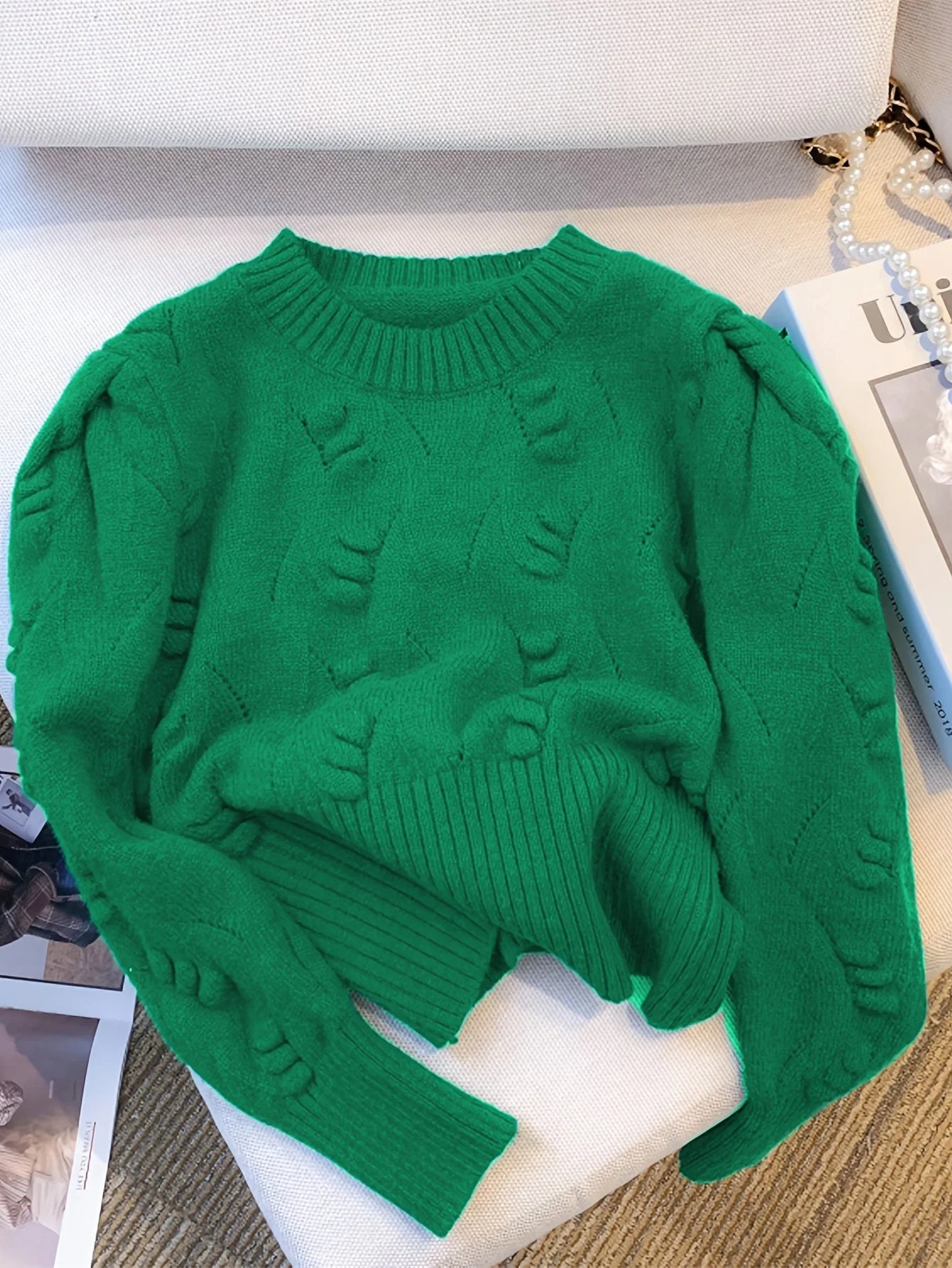 2026 New Winter Rib Knit Crop Sweater