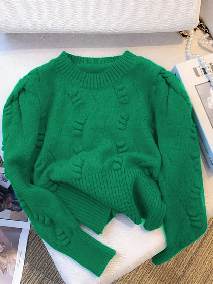 2026 New Winter Rib Knit Crop Sweater