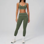 Knit Construction Sleeveless True-To-Size Fit Two-Piece Yoga Set