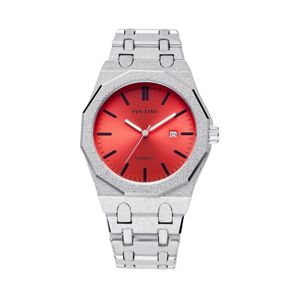 PINTIME Glitter Purple Quartz Watch