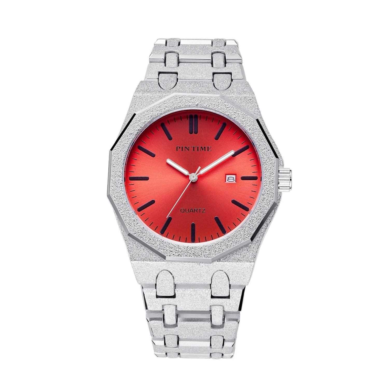 PINTIME Glitter Purple Quartz Watch
