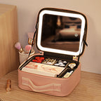 Smart LED Cosmetic Case with Mirror
