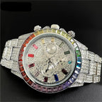 DITALING Rainbow Diamond Quartz Watch