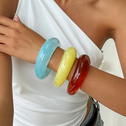 Thick Geometric Cuff Bracelet