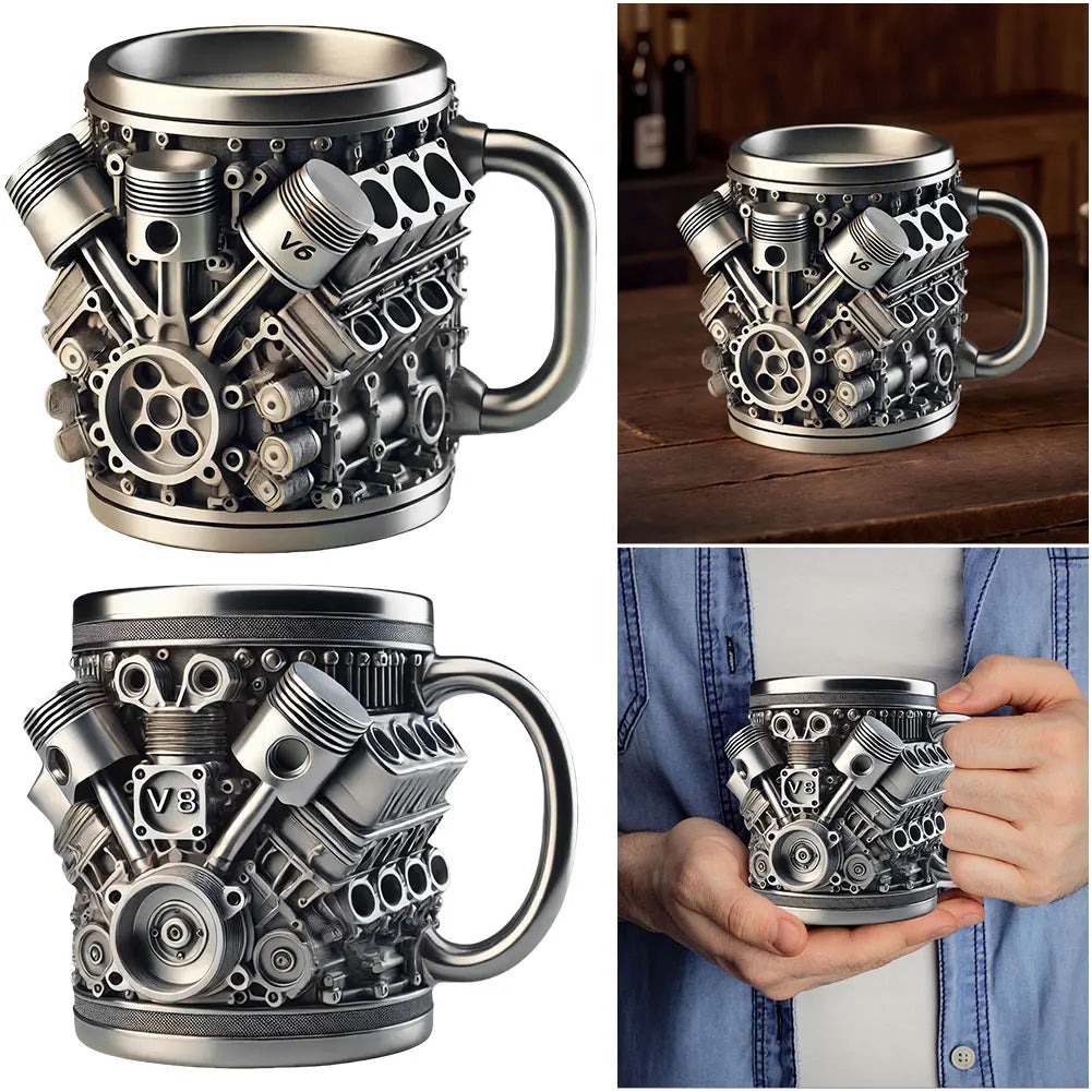 Engine Coffee Mug Stainless Steel