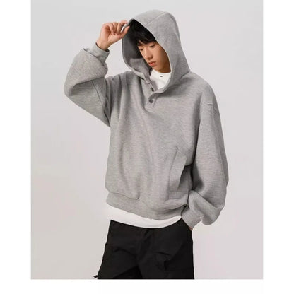 Henley Collar Hoodie