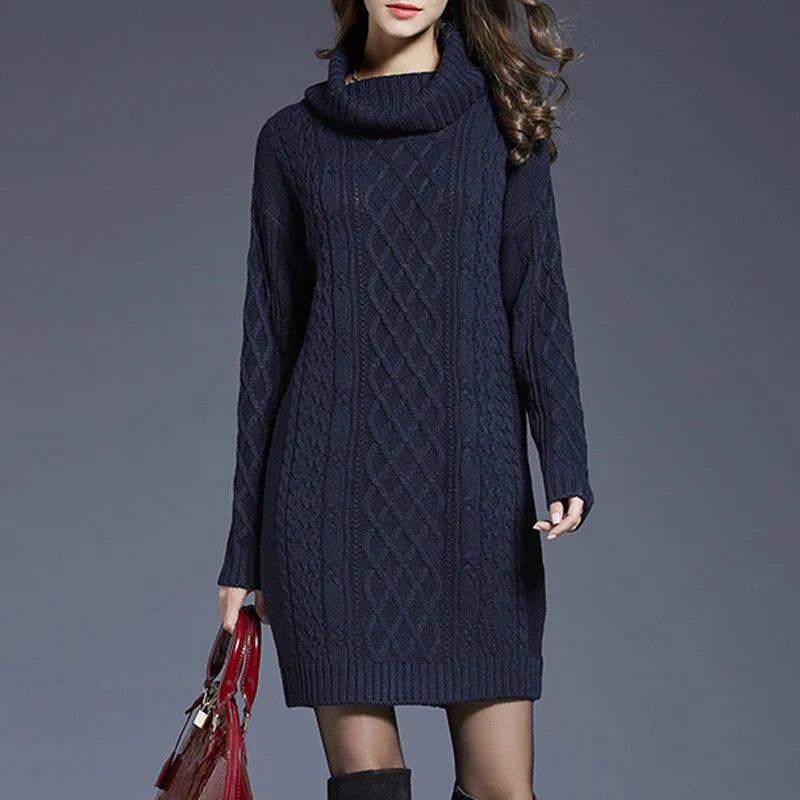 Plus Size Knitted Sweater Dress