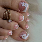 French False Toe Nails Heart
