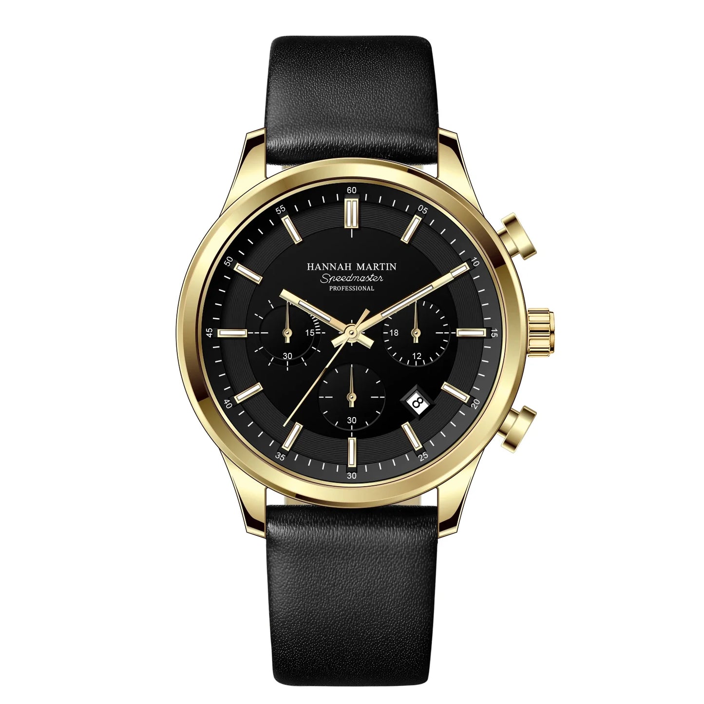 Sporty Quartz Leather Watch