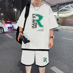 Letter Print Youth Sportswear Set