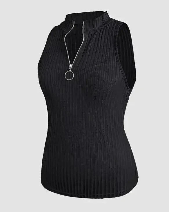 Zip Y2K Top