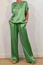 Women’s Satin Two Piece Set