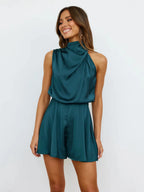 MsChuh High-Waist Flare Playsuit