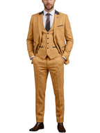 Linen Three-Piece Notch-Lapel Suit
