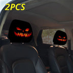 Scary Face Car Headrest Cover