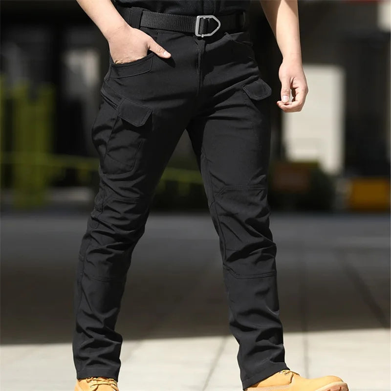 Solid cargo pants