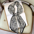 Horse Pattern Long Silk Scarf