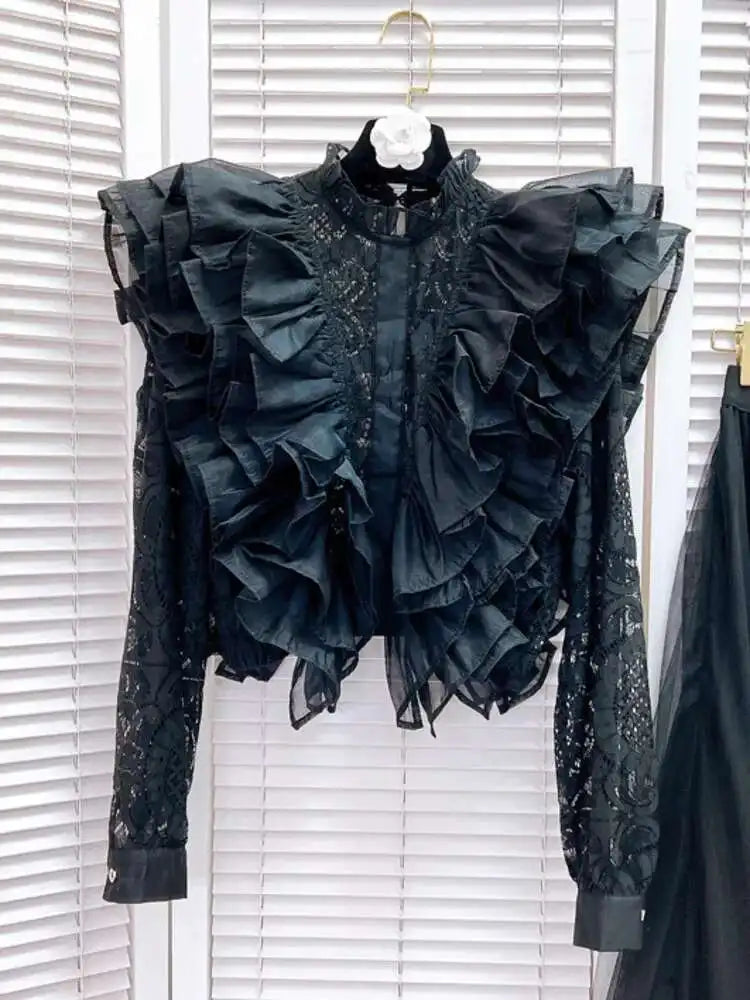 Women’s Hollow Lace Suit