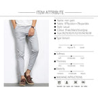 Elastic Ankle-Length Formal Trousers