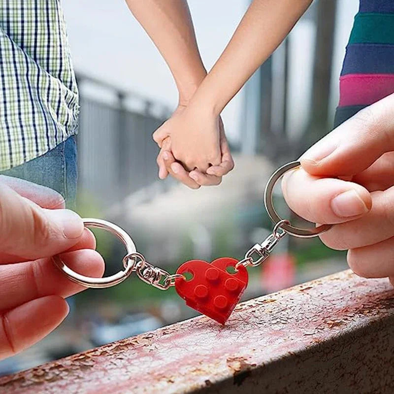 Couples Brick Keychain Set