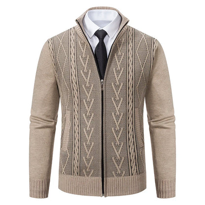 Men's Knitted Sweater Coat