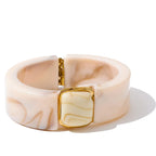 Acrylic Gold Bangle Set