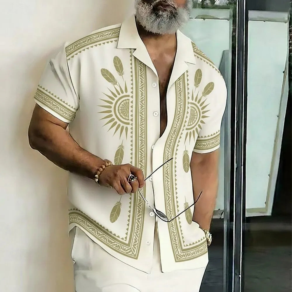 Ethnic Sun Totem 3D Print Shirt