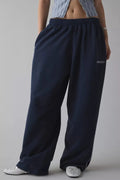 Mid Waist Wide Leg Casual Pants