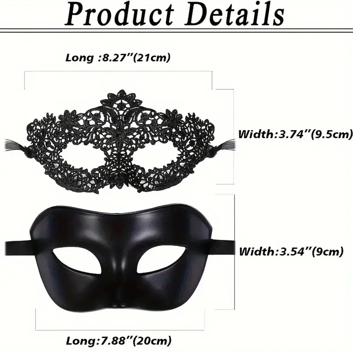 Couples Lace Masquerade Masks