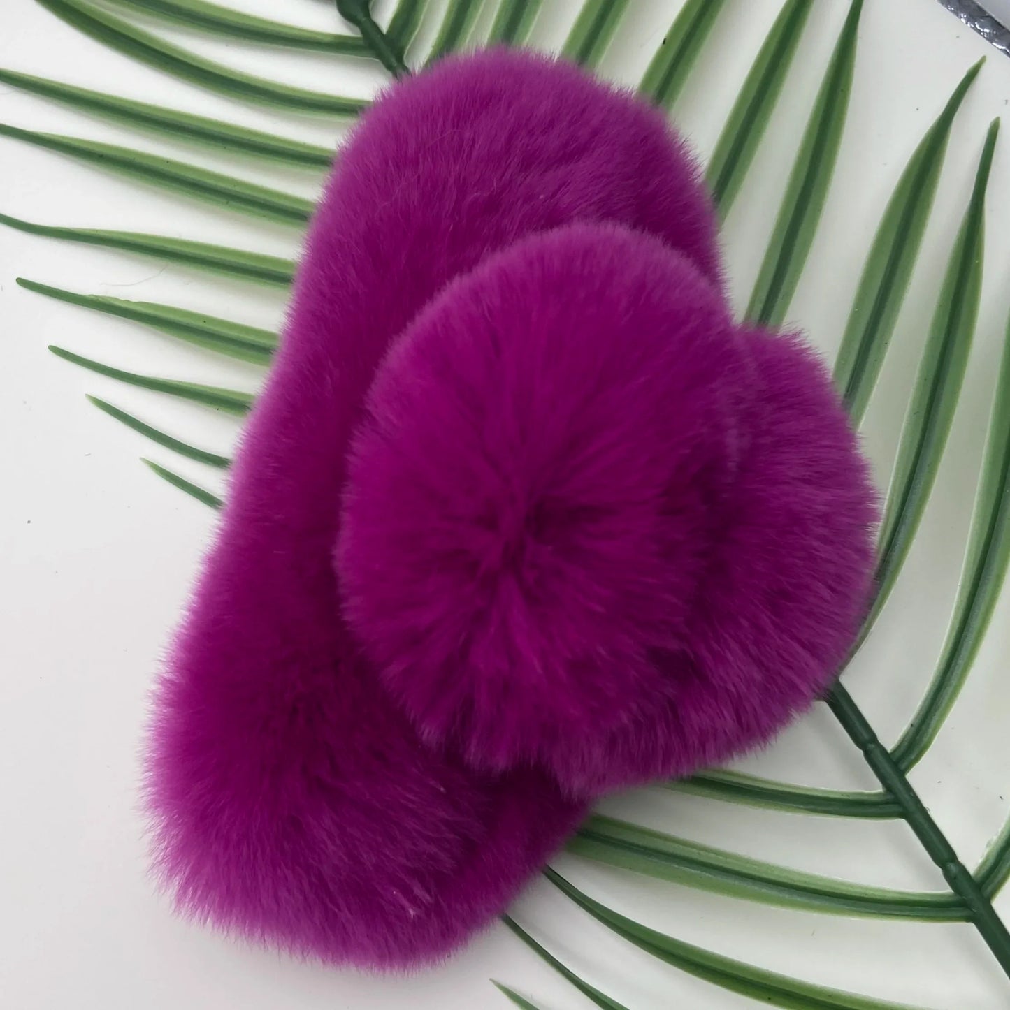 Elegant Winter Fuzzy Hair Claw