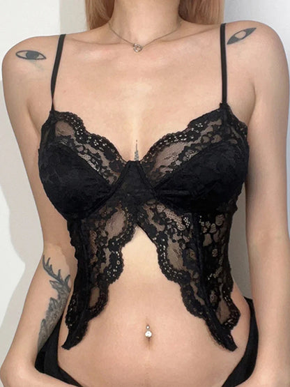 Gothic Lace Crop Top