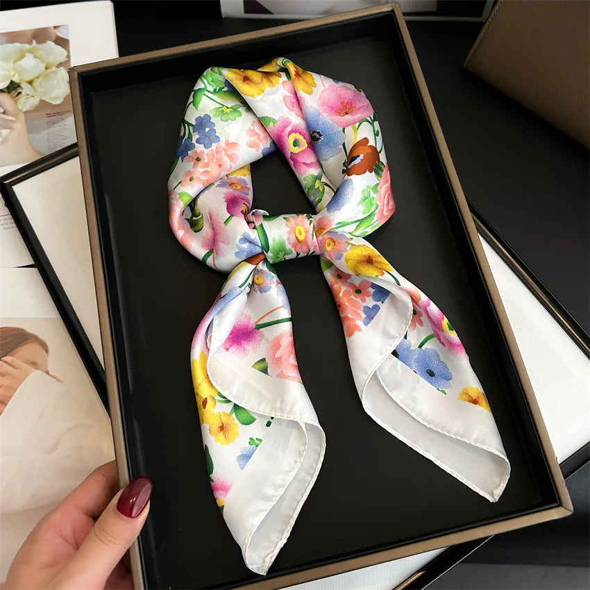 Print Square Sunscreen Scarf