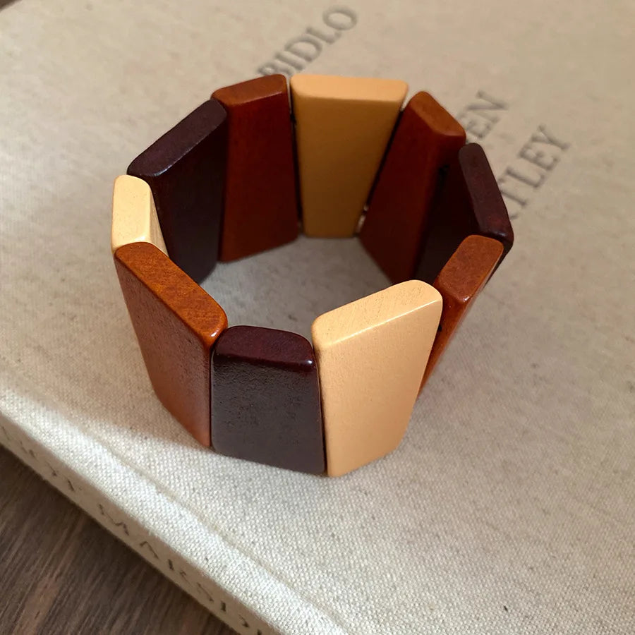 Vintage Wooden Round Bangle