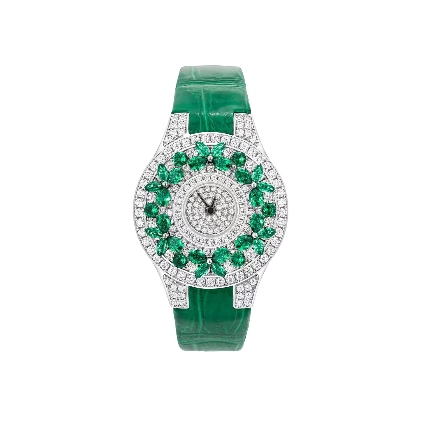 Luxury Diamond Emerald Women’s Watch