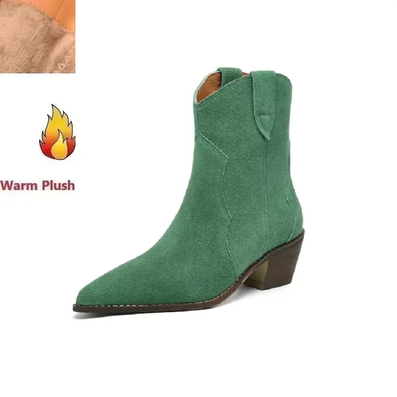 Suede Pointy Boots