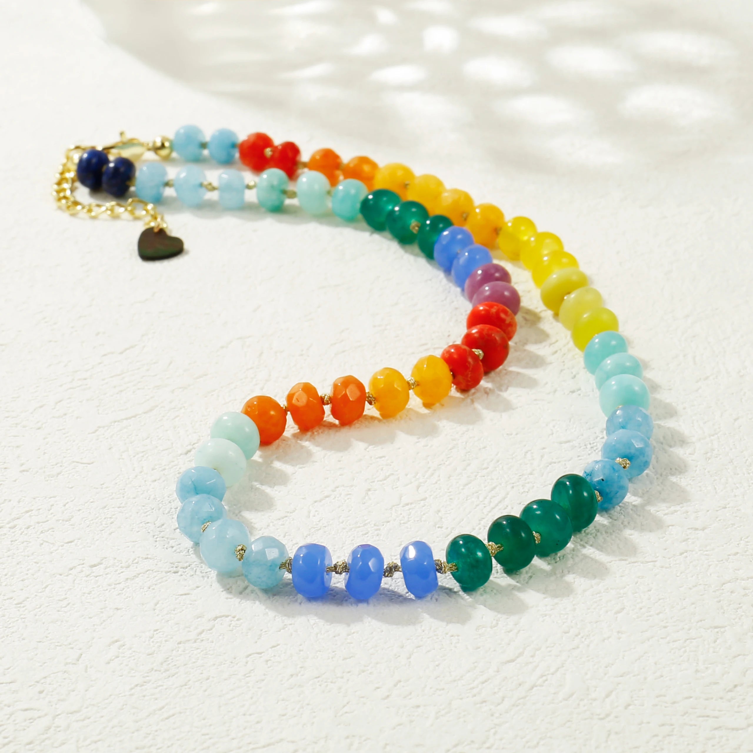 Rainbow Gemstone Choker Necklace