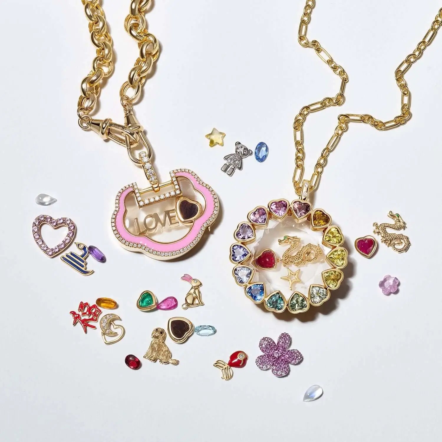 Neo Gothic Heart Pendant Necklace