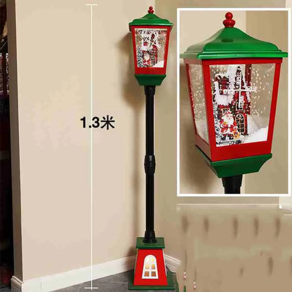 Christmas Music Snow Street Lights