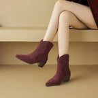 Suede Pointy Boots