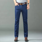 Ice Silk Stretch Straight Jeans