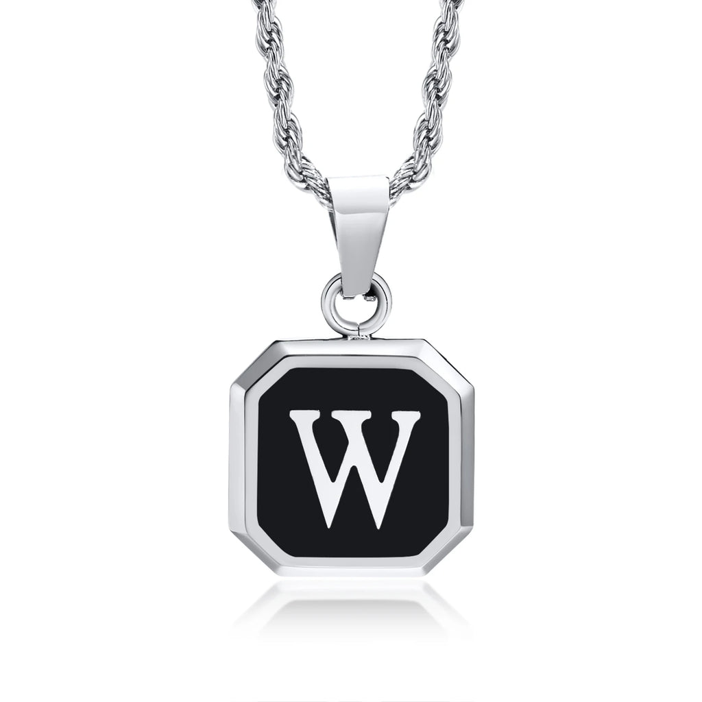 Initials Letter Pendant Necklace