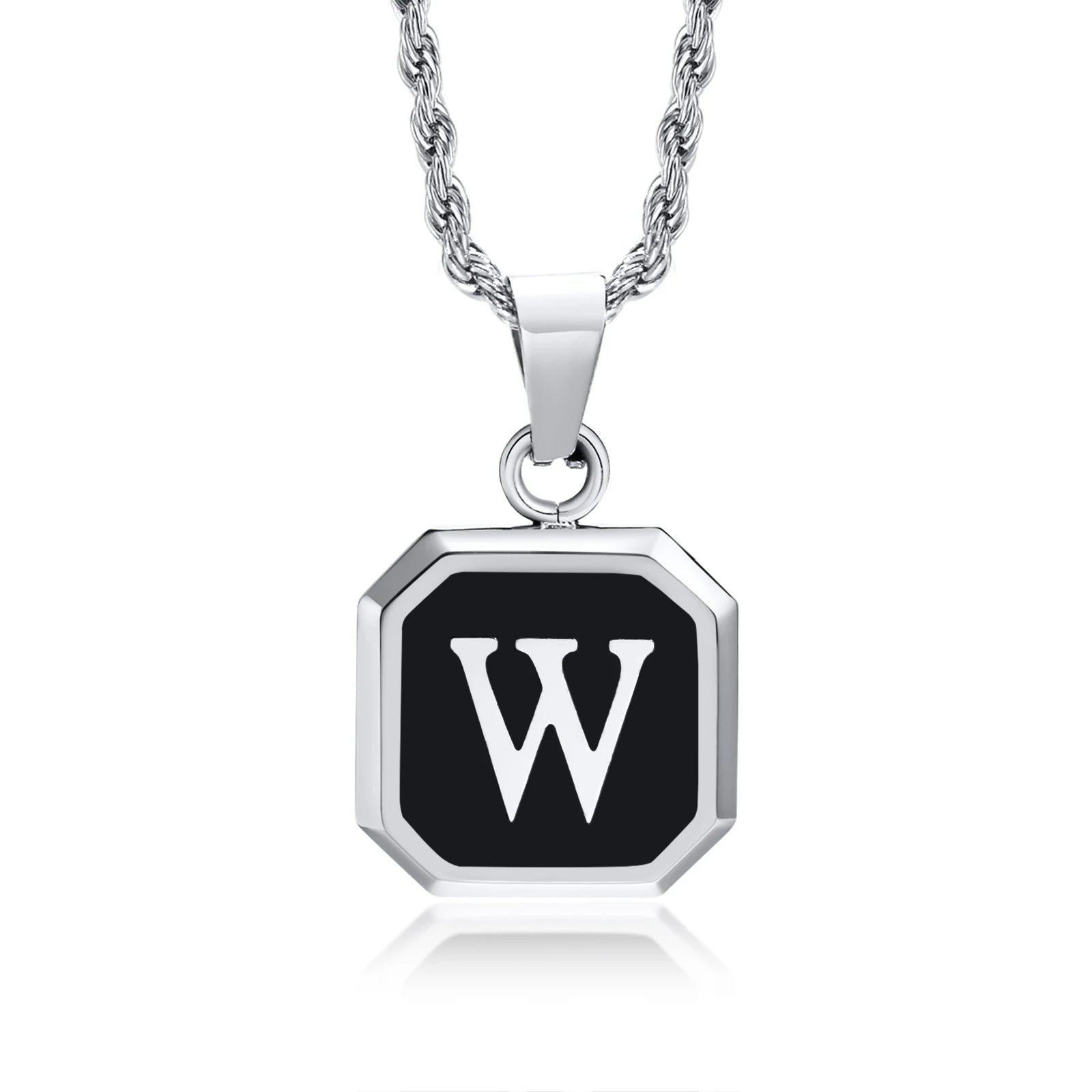 Initials Letter Pendant Necklace