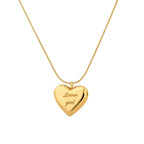 Bubble Heart Snake Necklace