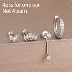 Zircon Water Drop Hoops