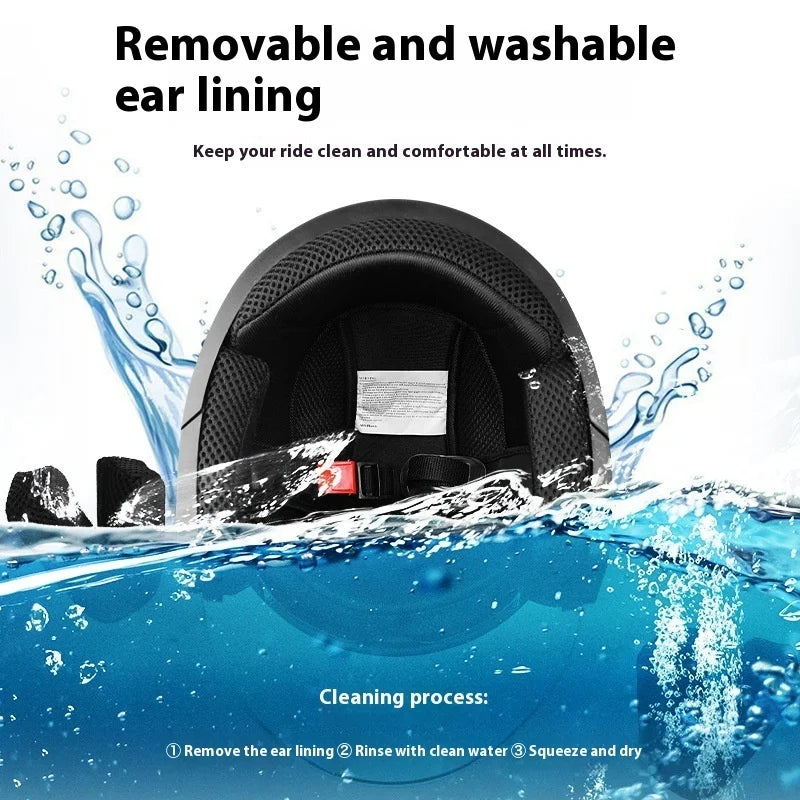 Open Face Motorcycle Helmet